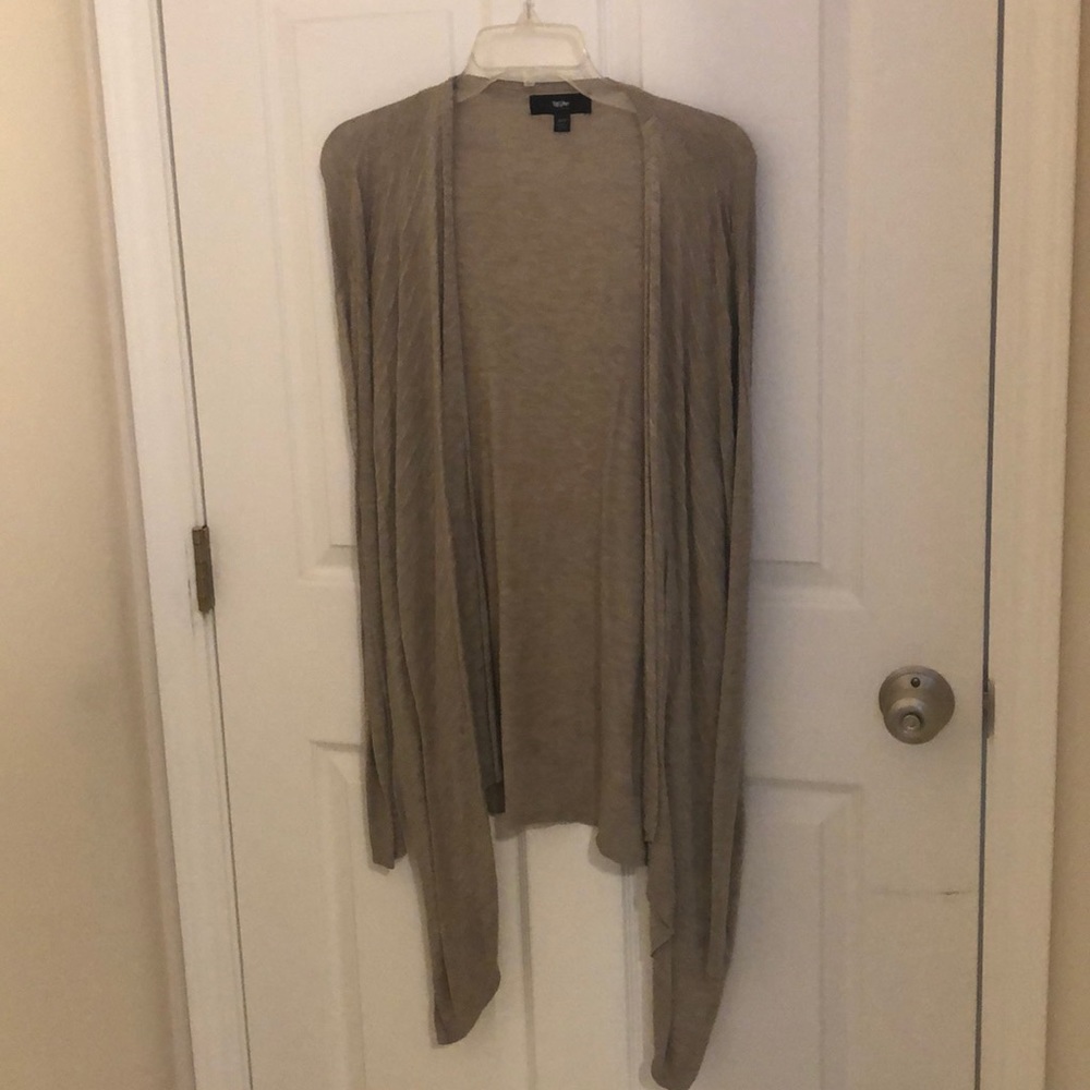 Long tan cardigan